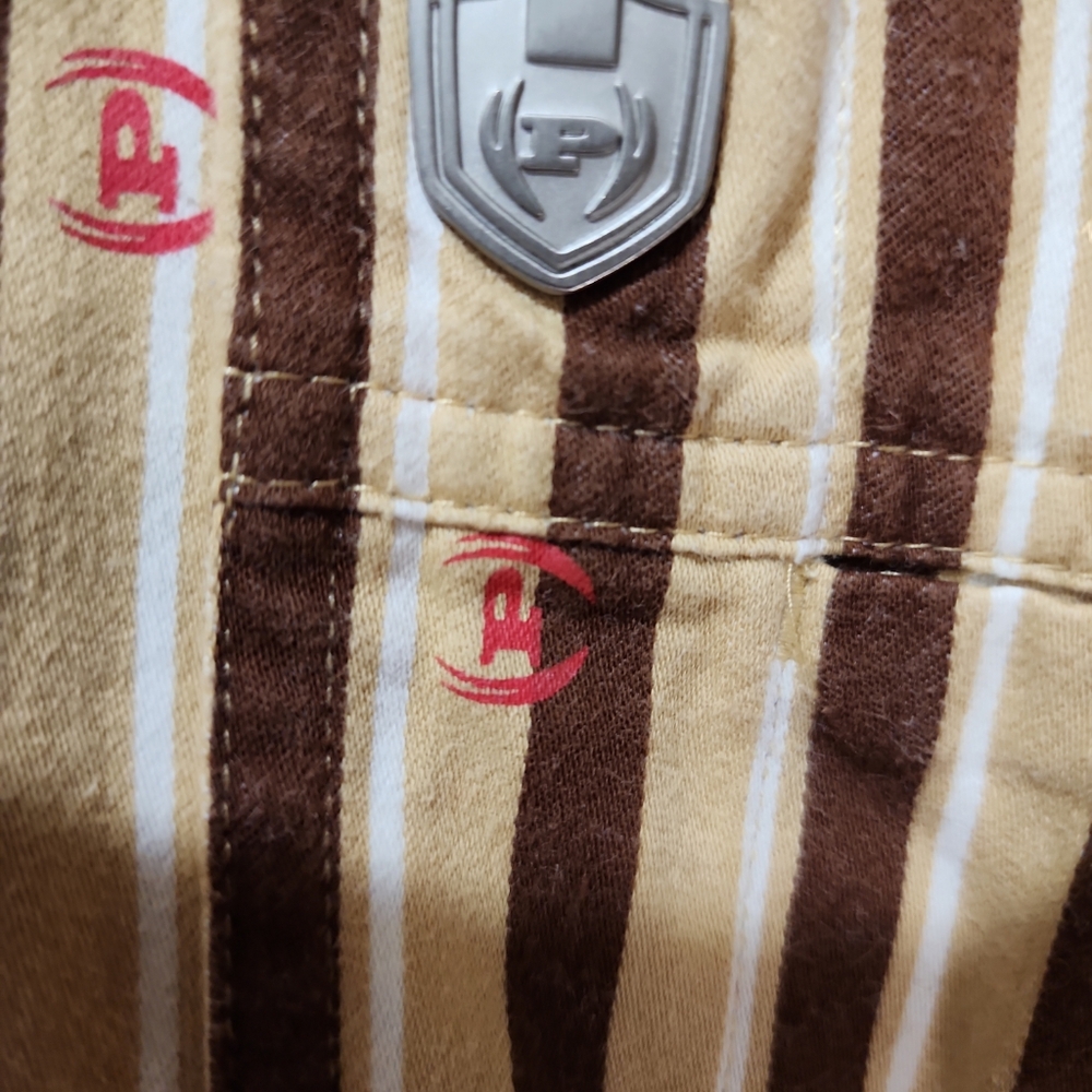 Phat farm vintage men stripe shirt long sleeve XL - Picture 9 of 10